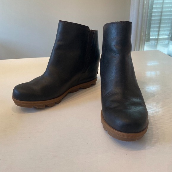 Sorel Joan Of Arctic Wedge II Zipper Bootie Women's Size 9.5 US Brown NL3766-205 - Picture 3 of 11